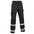 Werkbroek Blaklader 1451 met reflectie zwart met zilver